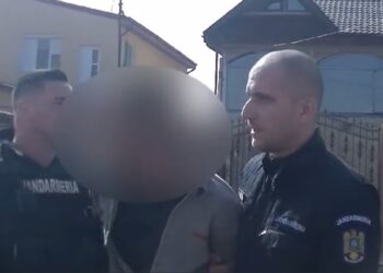Video: Act de sesizare pentru ultraj! Un bărbat a vrut să lovească jandarmii cu lopata și cărămizi, apoi i-a amenințat cu moartea