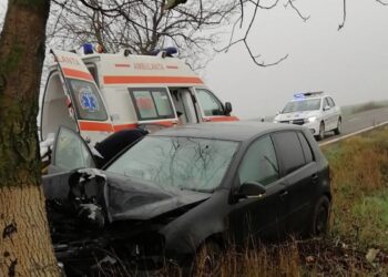 Tragedie în comuna Roșiori. O tânără de 16 ani a decedat după ce mașina în care se afla a intrat în copacii de pe marginea drumului. Șoferul avea o imbibiție alcoolică de 0,66 mg/l alcool pur în aerul expirat