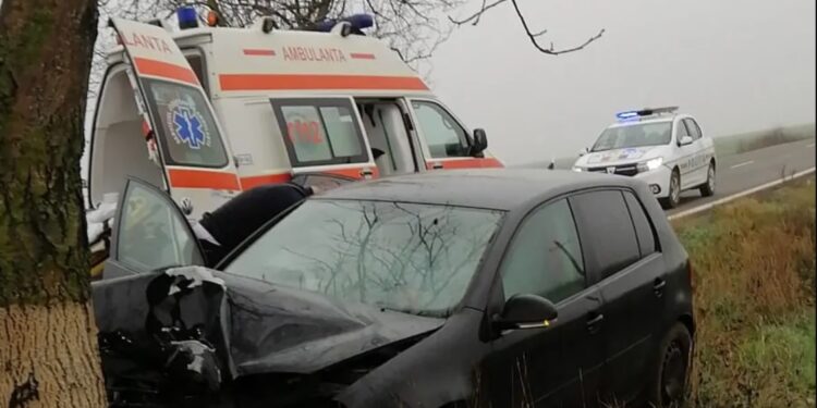 Tragedie în comuna Roșiori. O tânără de 16 ani a decedat după ce mașina în care se afla a intrat în copacii de pe marginea drumului. Șoferul avea o imbibiție alcoolică de 0,66 mg/l alcool pur în aerul expirat