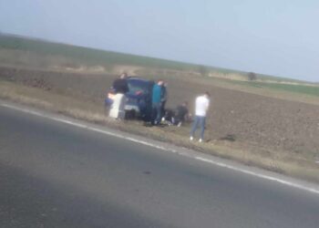 Accident pe DE 584, la ieșire din orașul Însurăței către localitatea Viziru