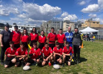 Echipa Liceului Tehnologic Edmond Nicolau s-a clasat pe locul 3 la faza zonală a ONSS la rugby-tag