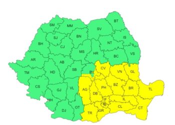 Cod galben de instabilitate atmosferică temporar accentuată