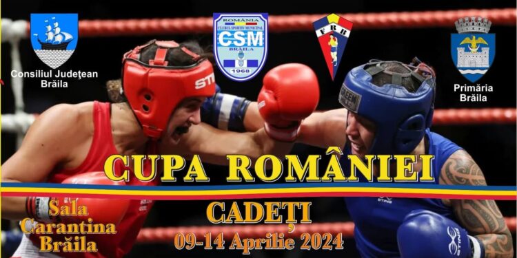 În perioada 9 -1 4 aprilie, Brăila va fi gazda Cupei României la box pentru cadeți