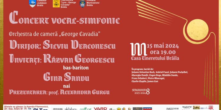 Concertul vocal-simfonic organizat de Filarmonica „Lyra-George Cavadia”