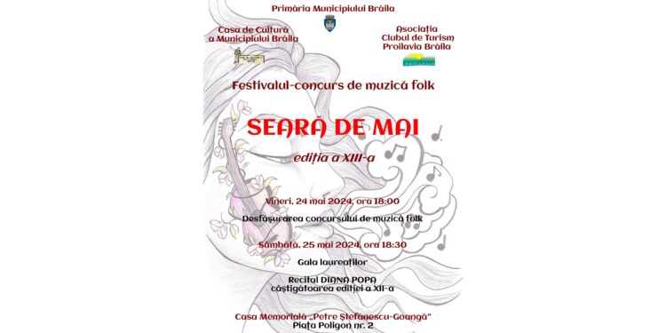 A XIII-a ediție a Festivalului Concurs de Muzică Folk „Seară de Mai”