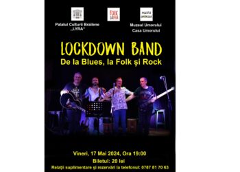 „De la Blues, la Folk și Rock” – Concert LOCKDOWN BAND la Palatul „Lyra”
