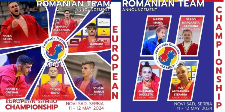 Scurtu Paul Leonard și Naidin Maria, legitimați la Clubul Sportiv Municipal Brăila, vor participa în perioada 11-12 mai 2024 la Campionatele Europene de Sambo