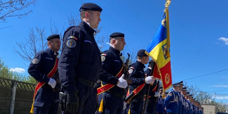 Jandarmii brăileni sărbătoresc “DRAPELUL NAȚIONAL”
