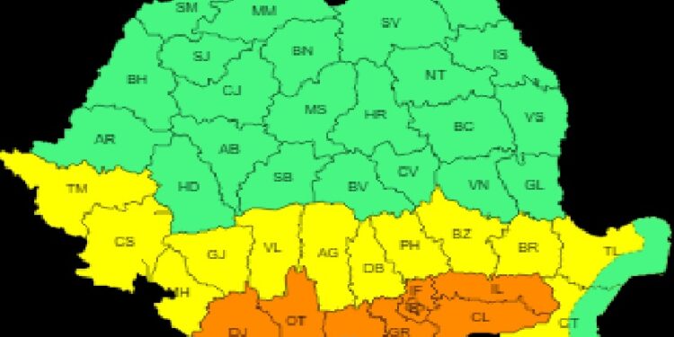 Val de căldură persistent, disconfort termic ridicat