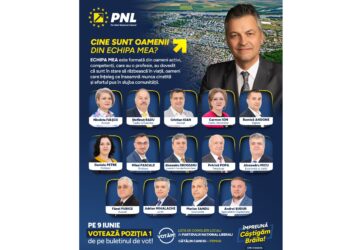 Candidații PNL la Primăria Brăila și Consiliul Local Municipal, primii pe buletinele de vot – primii în intenția de vot a brăilenilor