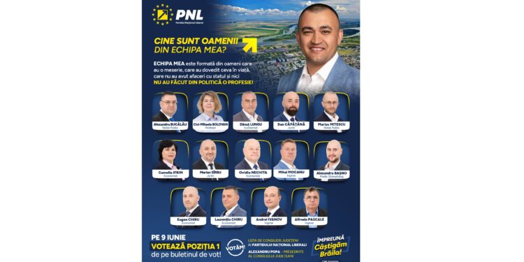 Alexandru Popa, candidatul PNL la funcția de președinte al CJ Brăila: ”Împreună câștigăm Brăila!”