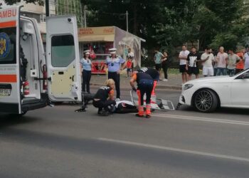 Motociclist accidentat pe Calea Călărașilor