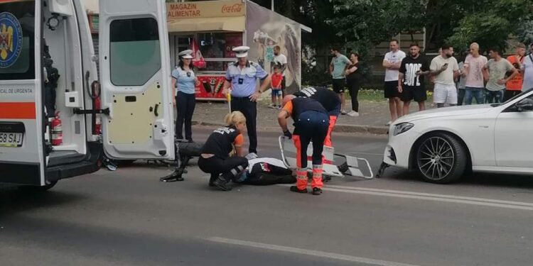Motociclist accidentat pe Calea Călărașilor