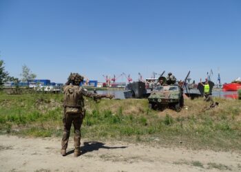 Exercițiul EAGLE EYE RIVER CROSSING 24 în poligonul de instrucție la apă Vărsătura