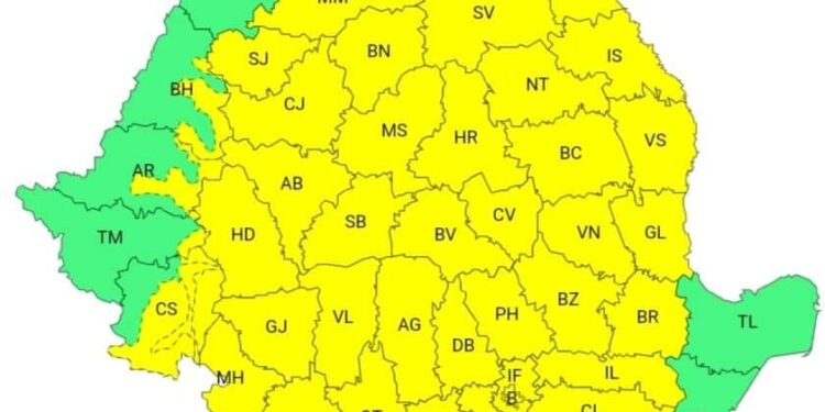 După caniculă ne așteptăm și la ploi și vijelii