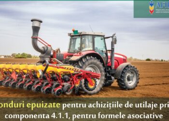 Fondurile alocate achiziției de utilaje pentru formele asociative s-au epuizat