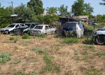 Sanctiuni aplicate de Garda de Mediu Braila pentru doua amplasamente in care erau depozitate autovehicule partial dezmembrate, piese si accesorii auto diverse rezultate din dezmembrari