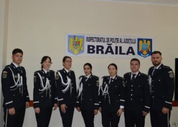 Șapte absolvenți ai Academiei de Poliție ”Al. I. Cuza” repartizați la IPJ Brăila