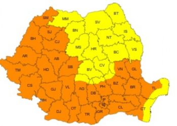 Brăila intră sub avertizare meteo cod portocaliu de caniculă și disconfort termic accentuat