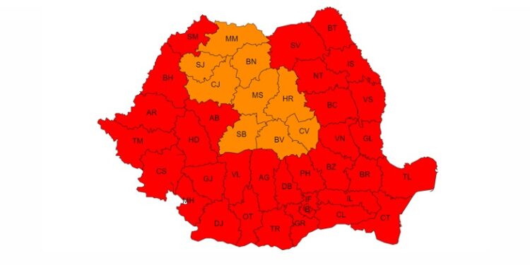 Temperaturi maxime între 37 și 42 de grade anunțate de meteorologi și pentru zilele de luni și marți