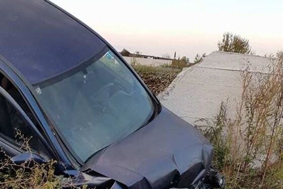 Accident stupid pe un drum comunal
