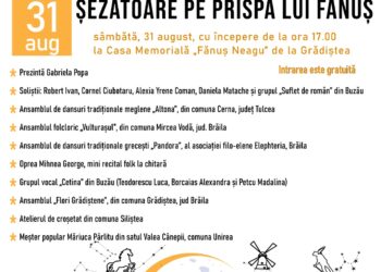 „Șezătoare pe prispa lui Fănuș” – sâmbătă, 31 august 2024