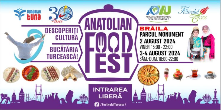 Delicii turcești la Anatolian Food Fest, în zona rondoului de la Parcul Monument