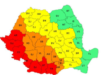 Cod galben de caniculă în județul Brăila pentru zilele de vineri și sâmbătă