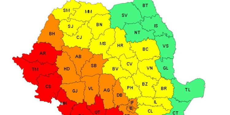 Cod galben de caniculă în județul Brăila pentru zilele de vineri și sâmbătă