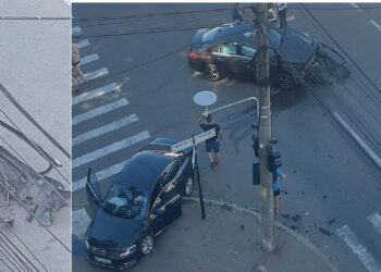 Accident pe strada Griviței, la intersecția cu Calea Călărașilor