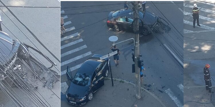 Accident pe strada Griviței, la intersecția cu Calea Călărașilor