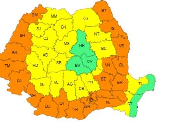 Meteorologii au emis pentru luni, 26 august, o avertizare cod portocaliu de caniculă valabilă și pentru județul Brăila