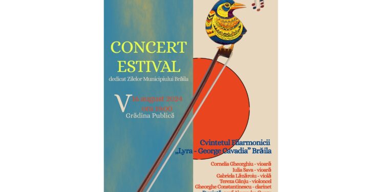 Concert estival susținut de Cvintetul Filarmonicii „Lyra – George Cavadia”
