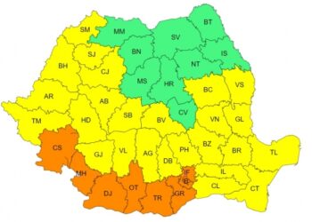 ANM anunță disconfort termic ridicat și caniculă pentru vineri, 2 august