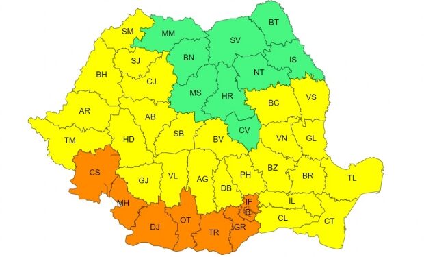 ANM anunță disconfort termic ridicat și caniculă pentru vineri, 2 august