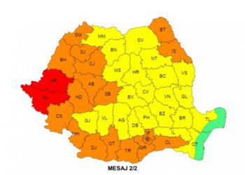 Județul Brăila rămâne sub avertizare cod galben de caniculă și în zilele de luni și marți