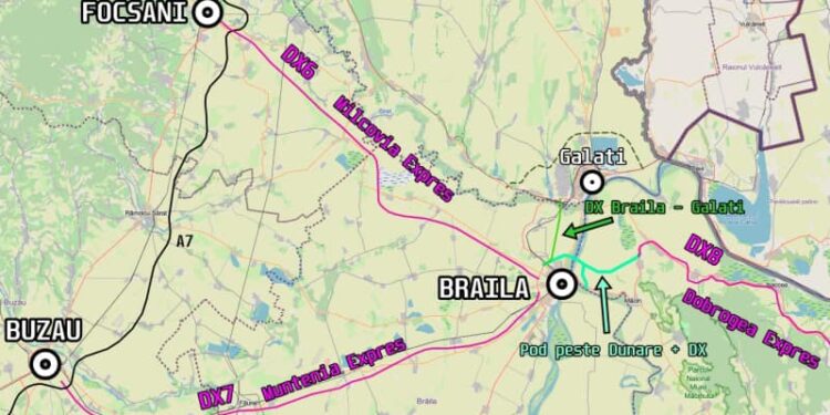 CNIR a transmis spre publicare contractul de licitație pentru proiectarea şi execuţia Drumului Expres Focşani-Brăila