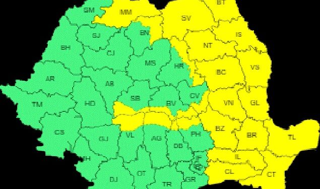 Ploile și vântul vor continua să fie fenomene meteo în județul Brăila