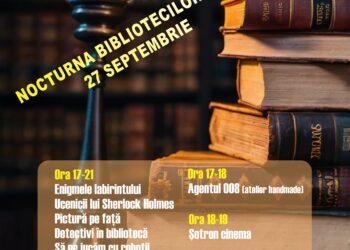 Vineri, 27 septembrie, are loc cea de-a XV-a ediție a Nocturnei Bibliotecilor