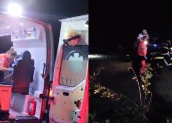 Un șofer cu o alcoolemie de 0.87 mg/l alcool pur aerul expirat s-a răsturnat cu mașina în afara părții carosabile. Șoferul și cei 4 pasageri din mașină au avut nevoie de îngrijiri medicale