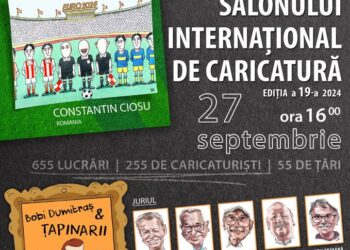 Vineri, 27 septembrie, de la ora 16.00, are loc vernisajul celei de-a XIX-a ediții a Salonului Internațional de Caricatură Brăila