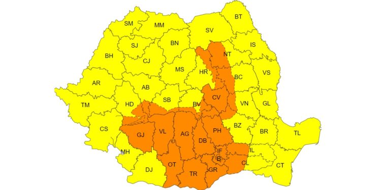 Ploi însemnate cantitativ în perioada 29 septembrie, ora 10 – 30 septembrie, ora 12