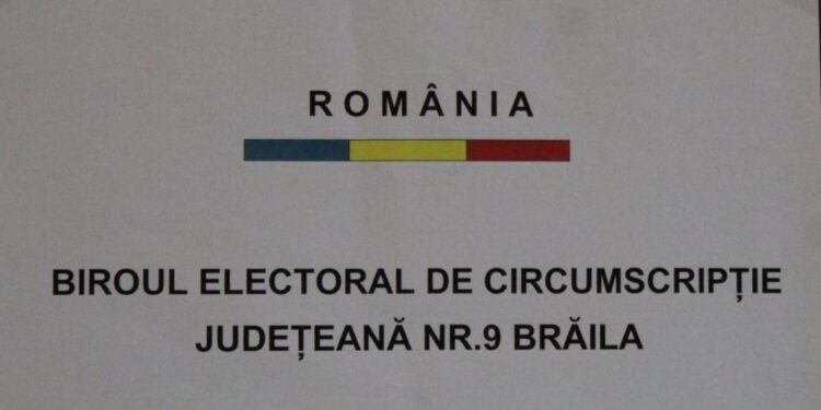 Biroului Electoral de Circumscripție Județean Brăila pentru alegerea Camerei Deputaților și Senatului a fost completat cu reprezentanții partidelor parlamentare