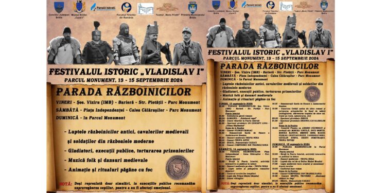 A patra ediție a Festivalului istoric ”Vladislav I”. Simulări ale luptelor, torturarea prizonierilor la focul de tabără (schingiuirea, sfârtecarea trupului de către cai, trasul pe roată, spânzurarea, tăierea capului, etc)
