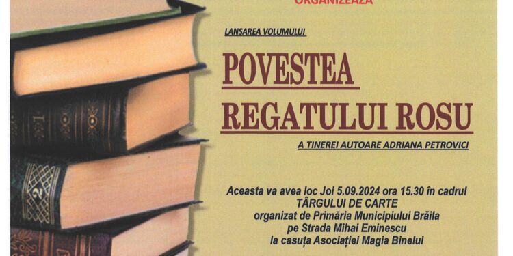 Lansarea volumului fantasy „Povestea Regatului Roșu” în cadrul Târgului de Carte organizat pe strada Mihai Eminescu