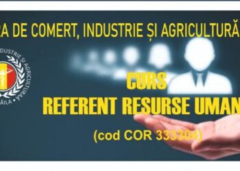 Curs de formare în ocupația Referent resurse umane organizat de Camera de Comerț, Industrie și Agricultură Brăila