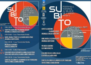 Filarmonica „Lyra – George Cavadia” organizează a treia ediția a SUBITO – Festivalul Național al Muzicii de Cameră