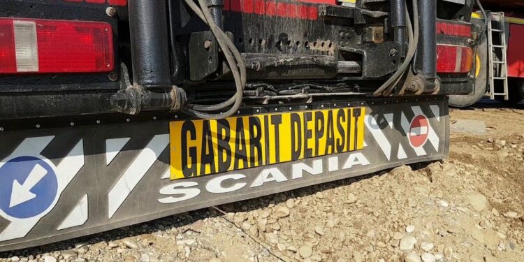 Transport agabaritic pe ruta Nădlac II PTF – Galați
