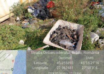 Operator economic din Brăila sancționat de Garda de Mediu cu amendă în valoare de 40.000 de lei
