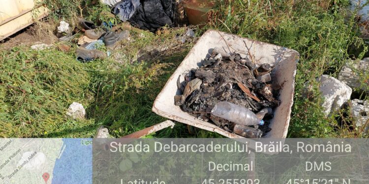 Operator economic din Brăila sancționat de Garda de Mediu cu amendă în valoare de 40.000 de lei